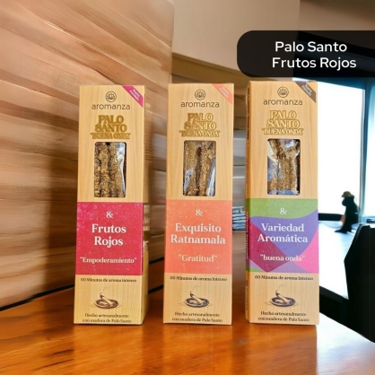 Sahumerios Buena Onda PALO SANTO FRUTOS ROJOS